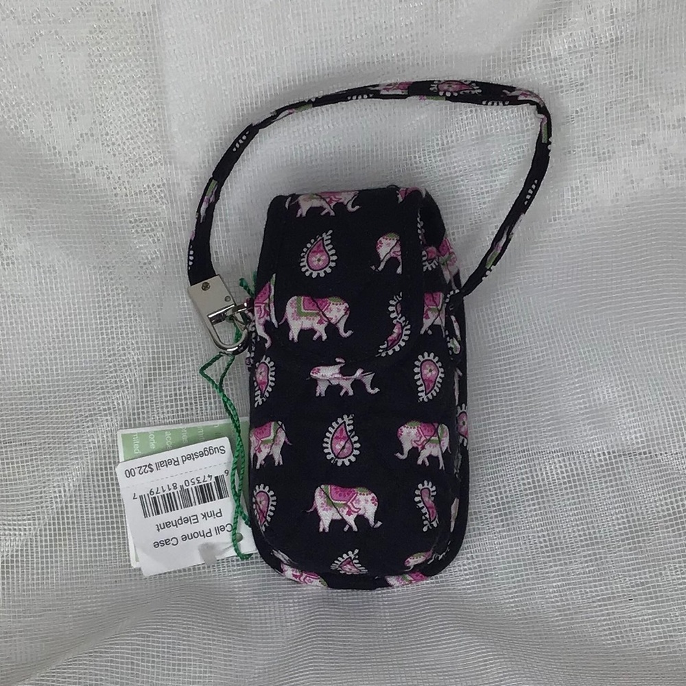 NWT Vera Bradley Pink Elephant Phone Case